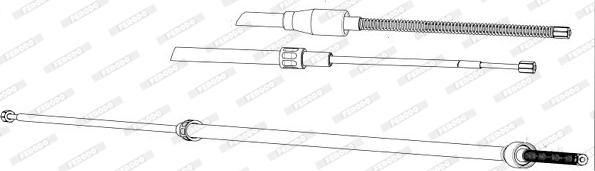 Ferodo FHB433102 - Cavo comando, Freno stazionamento www.autoricambit.com