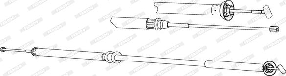 Ferodo FHB432995 - Cavo comando, Freno stazionamento www.autoricambit.com