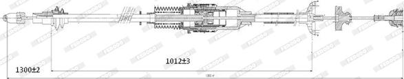 Ferodo FHB432418 - Cavo comando, Freno stazionamento www.autoricambit.com