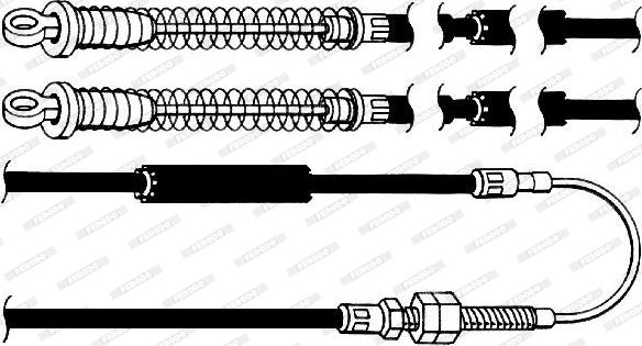 Ferodo FHB432019 - Cavo comando, Freno stazionamento www.autoricambit.com