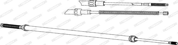 Ferodo FHB432841 - Cavo comando, Freno stazionamento www.autoricambit.com