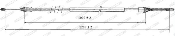 Ferodo FHB432855 - Cavo comando, Freno stazionamento www.autoricambit.com