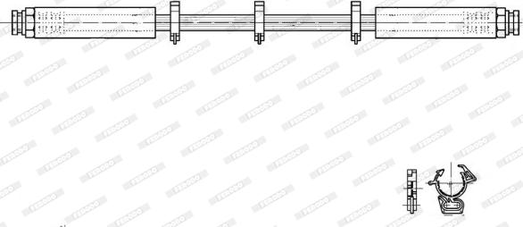 Ferodo FHY2934 - Flessibile del freno www.autoricambit.com