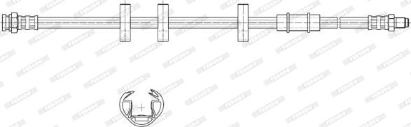 Ferodo FHY2930 - Flessibile del freno www.autoricambit.com