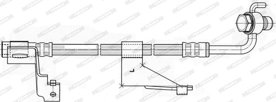 Ferodo FHY2176 - Flessibile del freno www.autoricambit.com