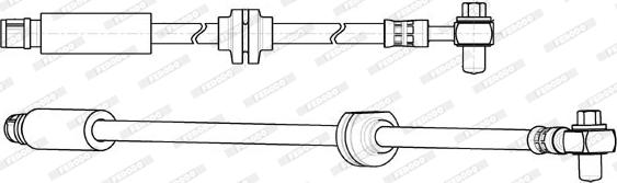 Ferodo FHY2834 - Flessibile del freno www.autoricambit.com