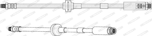 Ferodo FHY2709 - Flessibile del freno www.autoricambit.com