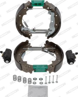 Ferodo FMK585 - Kit freno, freni a tamburo www.autoricambit.com