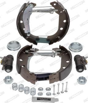 Ferodo FMK351 - Kit freno, freni a tamburo www.autoricambit.com