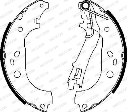 Ferodo FSB4015 - Kit freno, freni a tamburo www.autoricambit.com