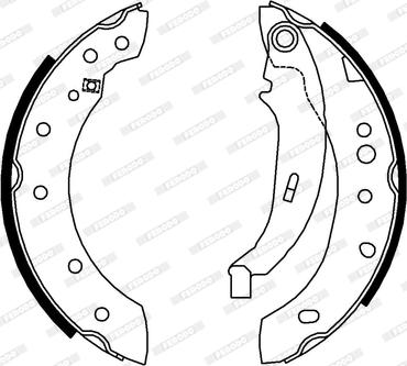 Ferodo FSB4012 - Kit freno, freni a tamburo www.autoricambit.com