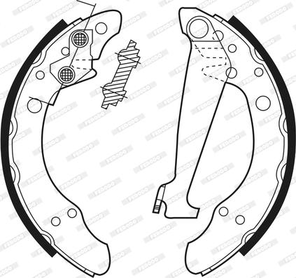 Ferodo FSB408 - Kit freno, freni a tamburo www.autoricambit.com