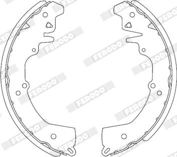 Ferodo FSB4244 - Kit freno, freni a tamburo www.autoricambit.com