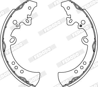 Ferodo FSB4236 - Kit freno, freni a tamburo www.autoricambit.com