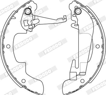 Ferodo FSB4232 - Kit freno, freni a tamburo www.autoricambit.com