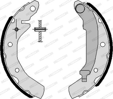 Ferodo FSB595 - Kit freno, freni a tamburo www.autoricambit.com