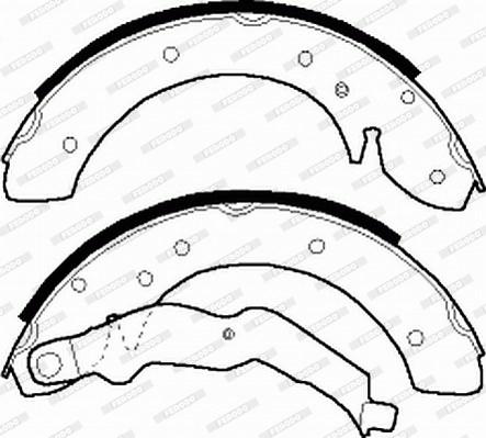 Ferodo FSB529 - Kit freno, freni a tamburo www.autoricambit.com