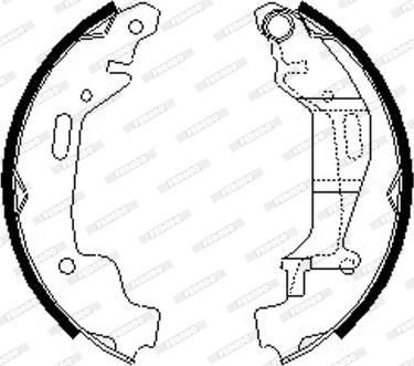 Ferodo FSB632 - Kit freno, freni a tamburo www.autoricambit.com