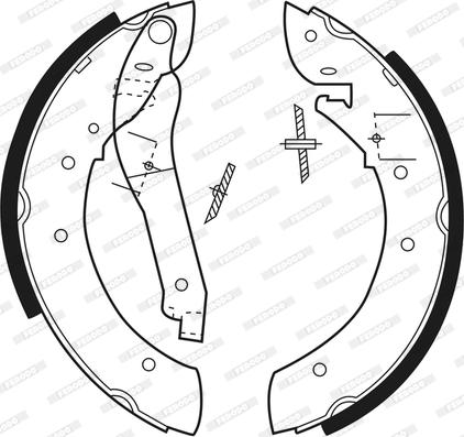 Ferodo FSB194 - Kit freno, freni a tamburo www.autoricambit.com