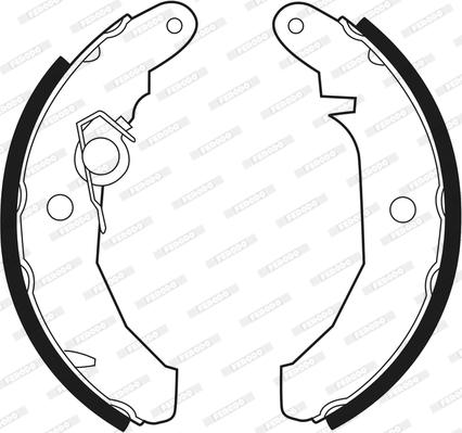 Ferodo FSB187 - Kit freno, freni a tamburo www.autoricambit.com