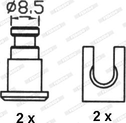 Ferodo FSB1 - Kit freno, freni a tamburo www.autoricambit.com