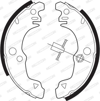 Ferodo FSB1 - Kit freno, freni a tamburo www.autoricambit.com