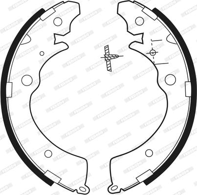 Ferodo FSB318 - Kit freno, freni a tamburo www.autoricambit.com