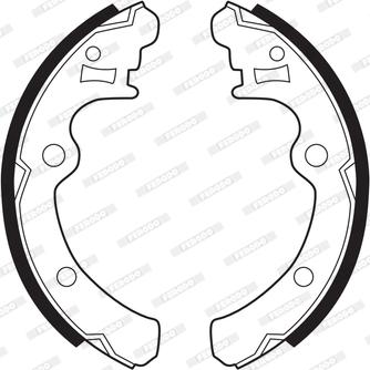 Ferodo FSB295 - Kit freno, freni a tamburo www.autoricambit.com