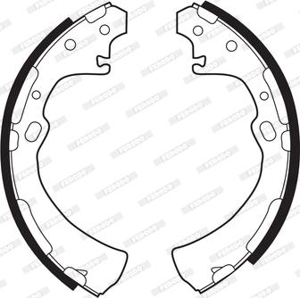 Ferodo FSB282 - Kit freno, freni a tamburo www.autoricambit.com