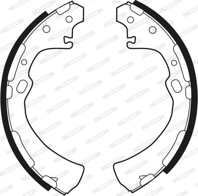 Ferodo FSB282 - Kit freno, freni a tamburo www.autoricambit.com