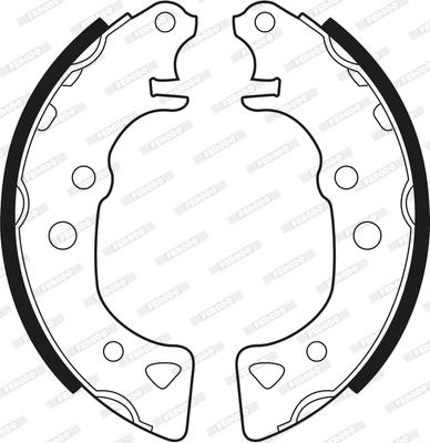 Ferodo FSB232 - Kit freno, freni a tamburo www.autoricambit.com