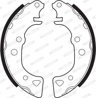 Ferodo FSB232 - Kit freno, freni a tamburo www.autoricambit.com