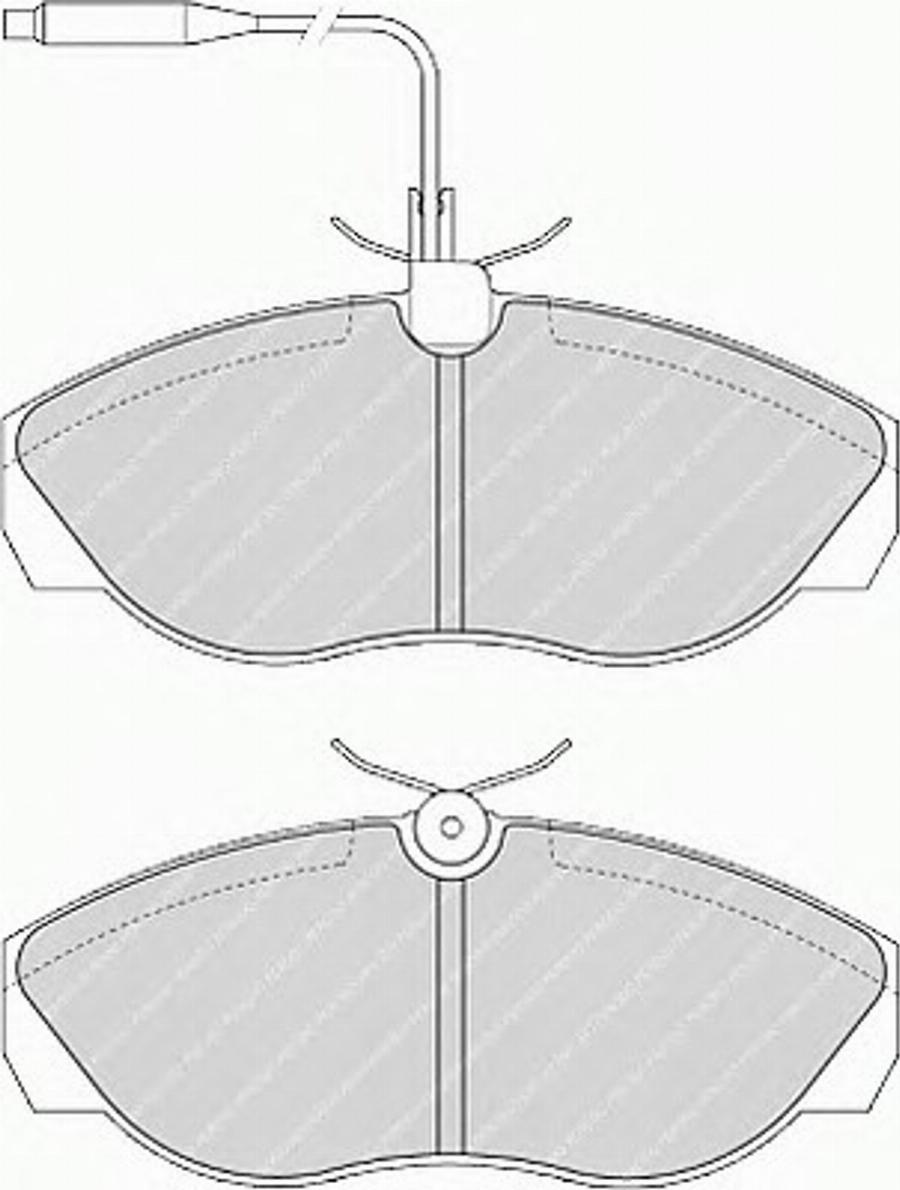 Ferodo FSL967 - Kit pastiglie freno, Freno a disco www.autoricambit.com