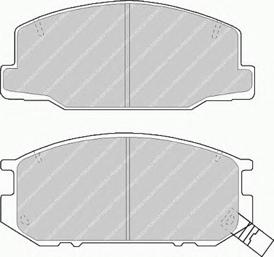 Ferodo FSL932 - Kit pastiglie freno, Freno a disco www.autoricambit.com