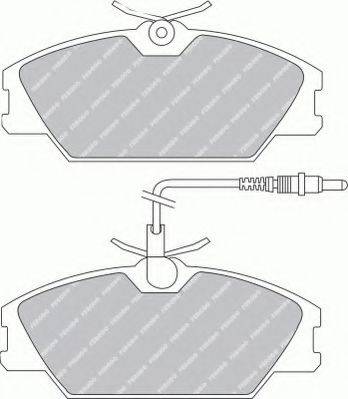 Ferodo FSL406 - Kit pastiglie freno, Freno a disco www.autoricambit.com