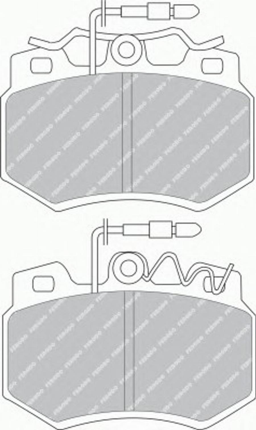 Ferodo FSL434 - Kit pastiglie freno, Freno a disco www.autoricambit.com