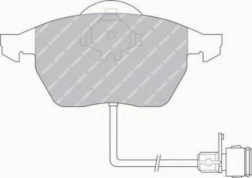 Ferodo FSL590 - Kit pastiglie freno, Freno a disco www.autoricambit.com