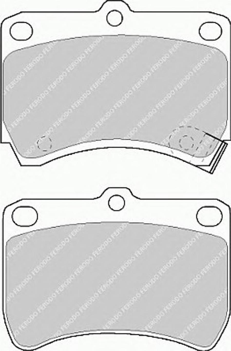 Ferodo FSL597 - Kit pastiglie freno, Freno a disco www.autoricambit.com