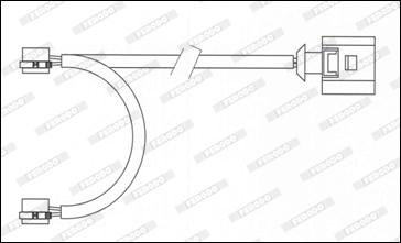 Ferodo FWI340 - Contatto segnalazione, Usura past. freno/mat. d'attrito www.autoricambit.com