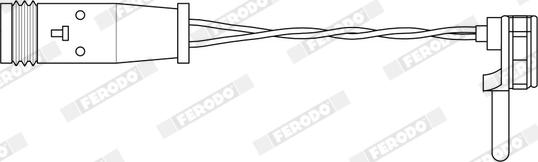 Ferodo FWI266 - Contatto segnalazione, Usura past. freno/mat. d'attrito www.autoricambit.com