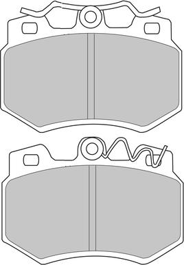 Ferodo Racing FCP434H - Kit pastiglie freno, Freno a disco www.autoricambit.com