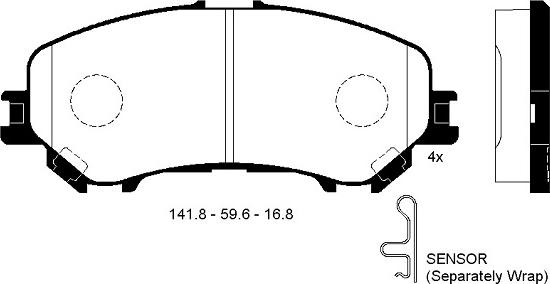 Magneti Marelli 363700202393 - Kit pastiglie freno, Freno a disco www.autoricambit.com