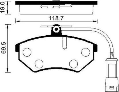 ATE 13.0460-0050.2 - Kit pastiglie freno, Freno a disco www.autoricambit.com