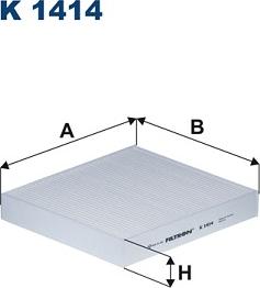 Filtron K 1414 - Filtro, Aria abitacolo www.autoricambit.com