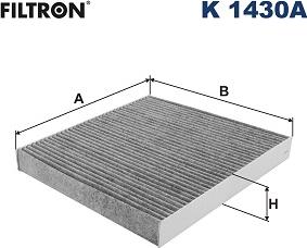 Filtron K 1430A - Filtro, Aria abitacolo www.autoricambit.com