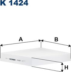 Filtron K 1424 - Filtro, Aria abitacolo www.autoricambit.com