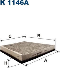 Filtron K1146A - Filtro, Aria abitacolo www.autoricambit.com