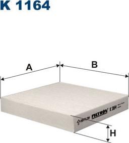 Filtron K1164 - Filtro, Aria abitacolo www.autoricambit.com