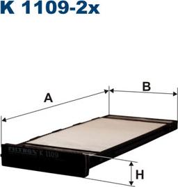 Filtron K1109-2x - Filtro, Aria abitacolo www.autoricambit.com