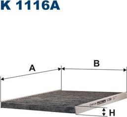 Filtron K1116A - Filtro, Aria abitacolo www.autoricambit.com